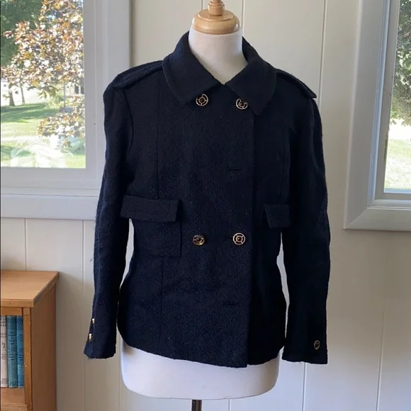 Vintage 70s Max Mozés Paris French Designer Jacket M - Picture 3 of 12